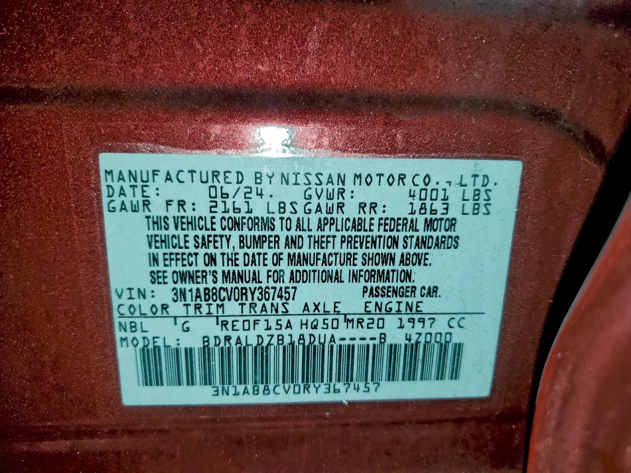 2024 NISSAN SENTRA SV photo 12