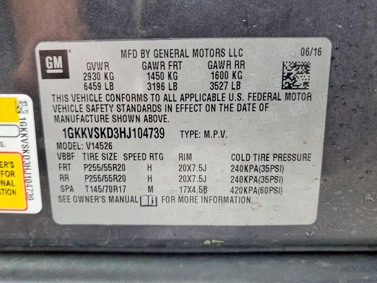 2017 GMC ACADIA LIMITED SLT-2 photo 14