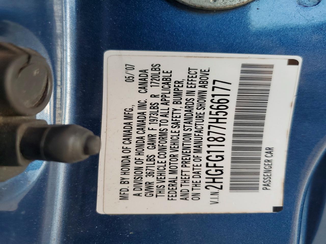 2007 HONDA CIVIC EX photo 25
