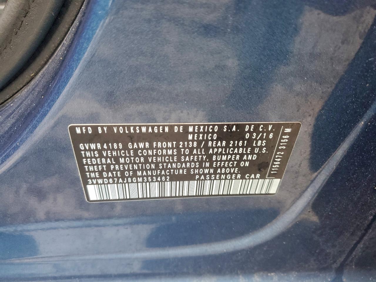 2016 VOLKSWAGEN JETTA SE photo 12