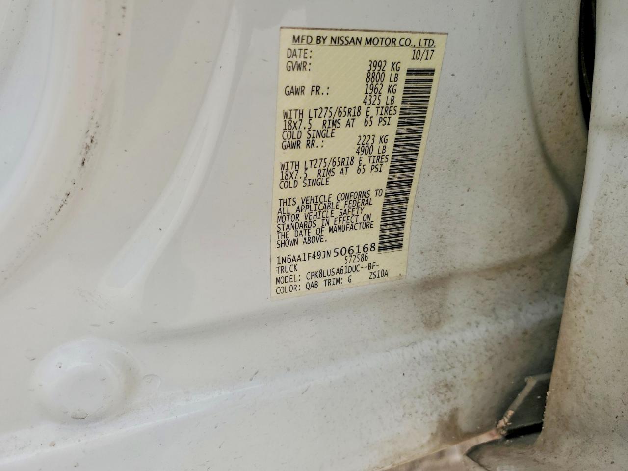 2018 NISSAN TITAN XD SL photo 12