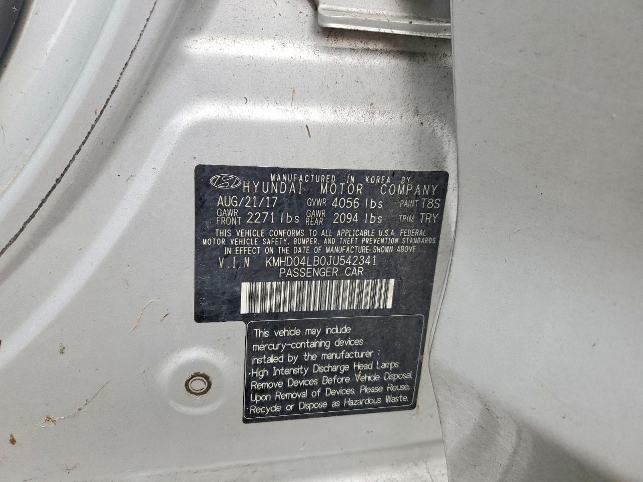 2018 HYUNDAI ELANTRA SPORT photo 12