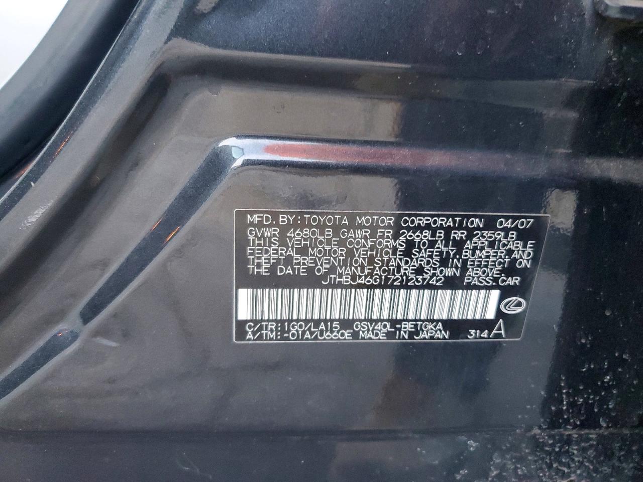 2007 LEXUS ES 350 photo 12