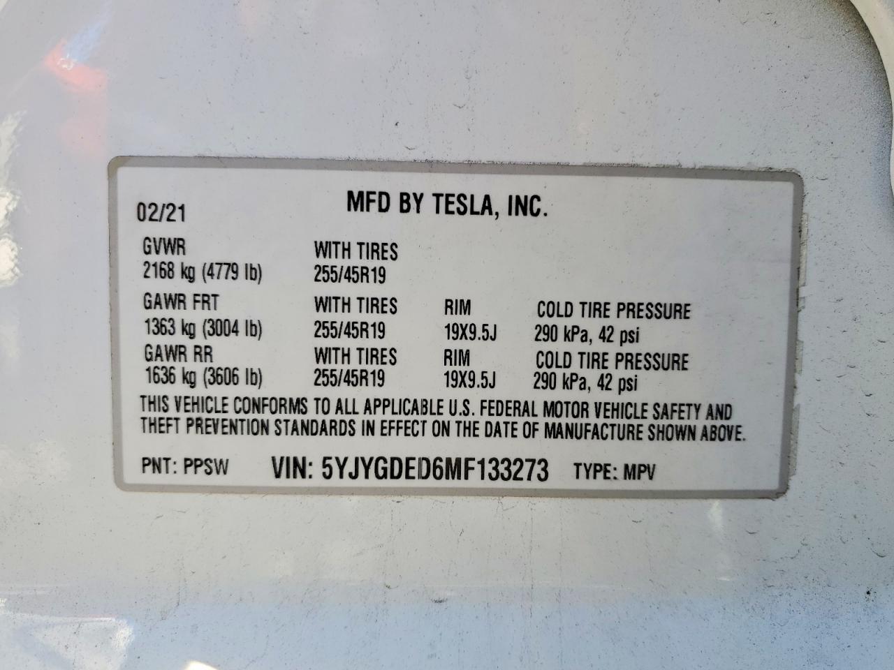 2021 TESLA MODEL Y photo 25