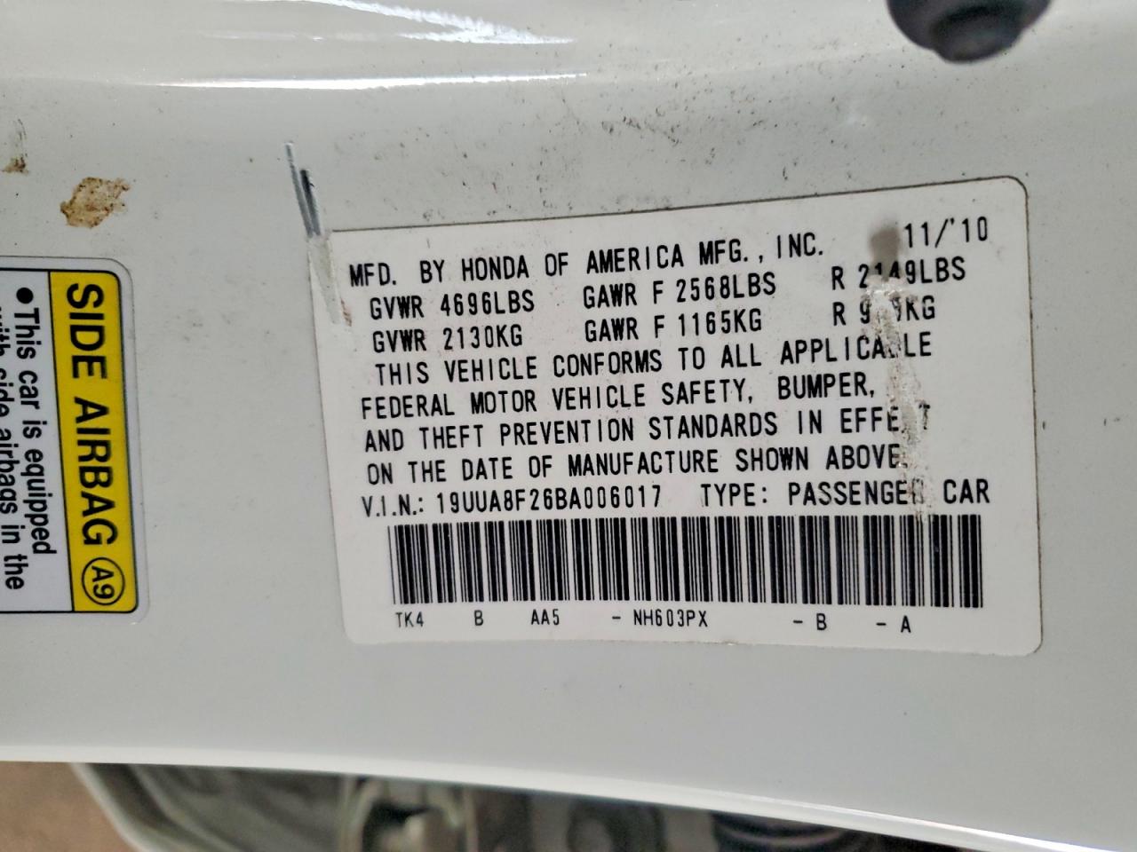 2011 ACURA TL photo 12