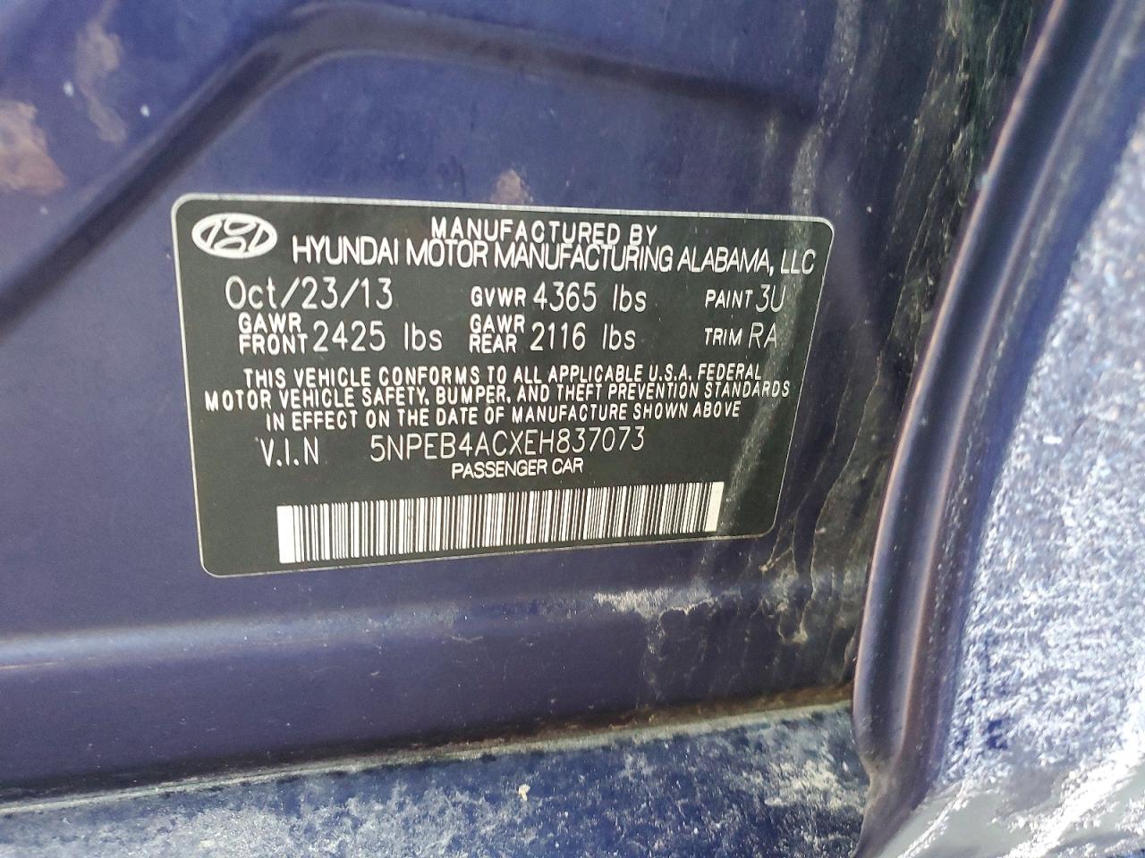 2014 HYUNDAI SONATA photo 12