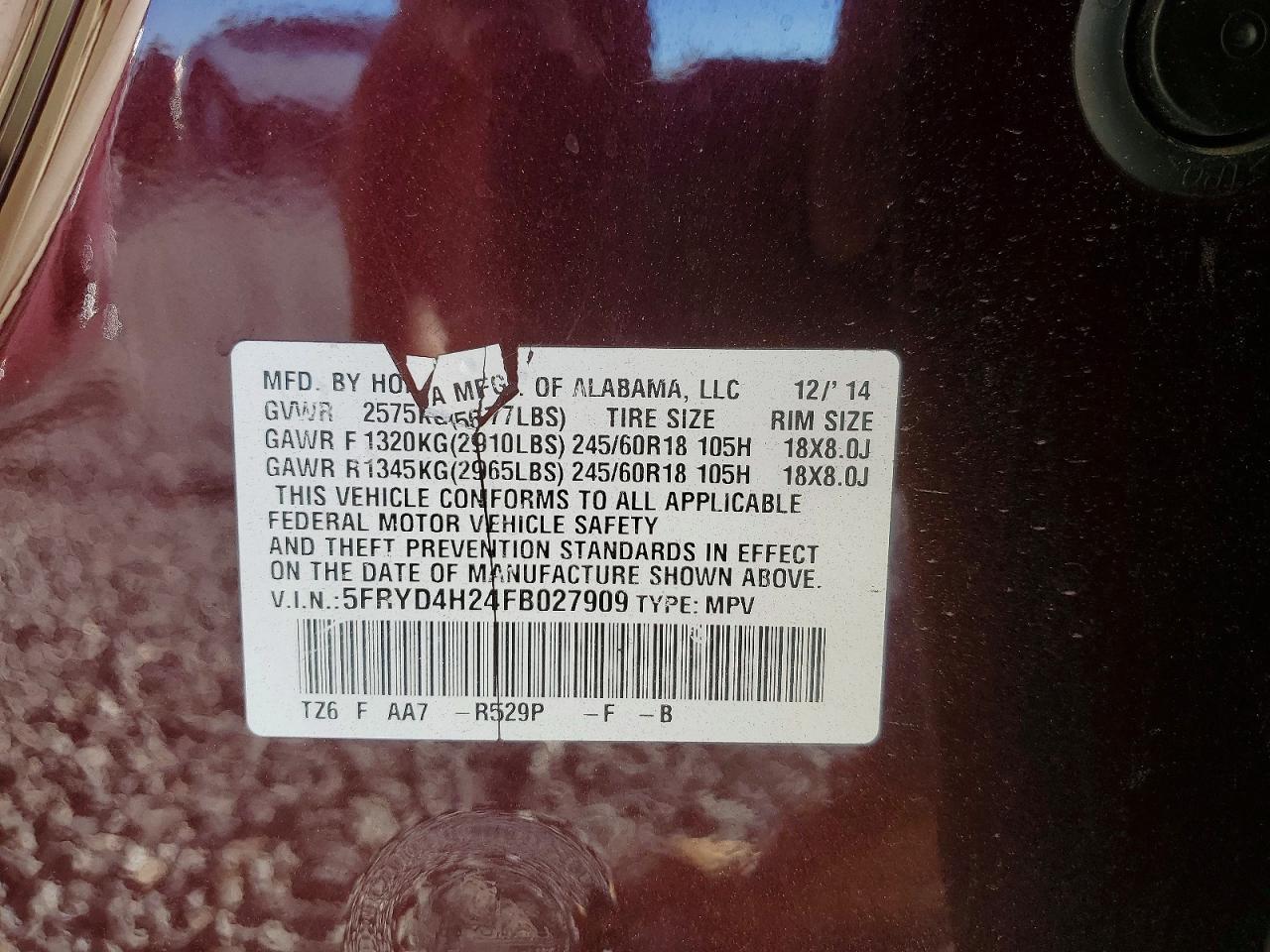 2015 ACURA MDX photo 13