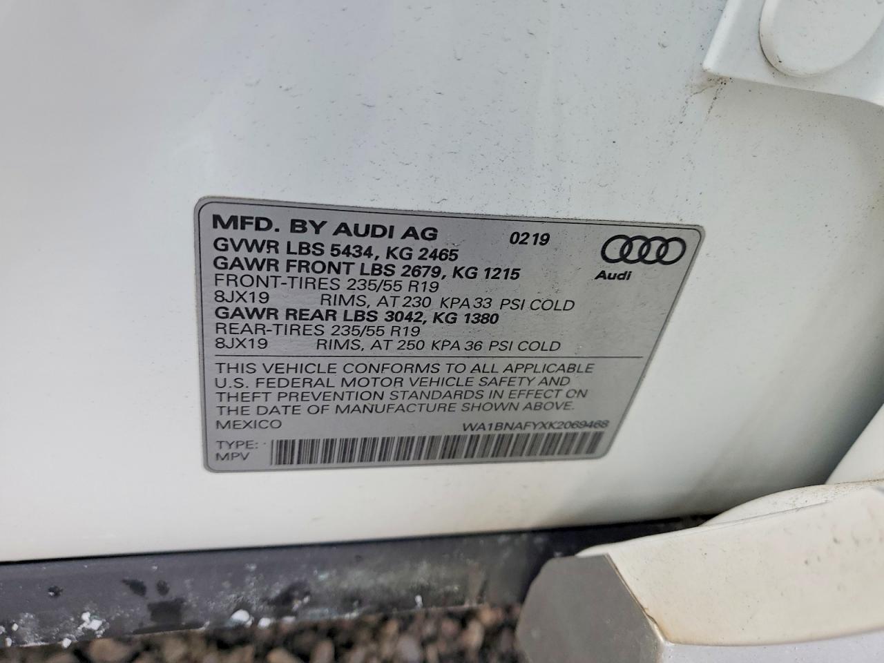 2019 AUDI Q5 PREMIUM PLUS photo 25