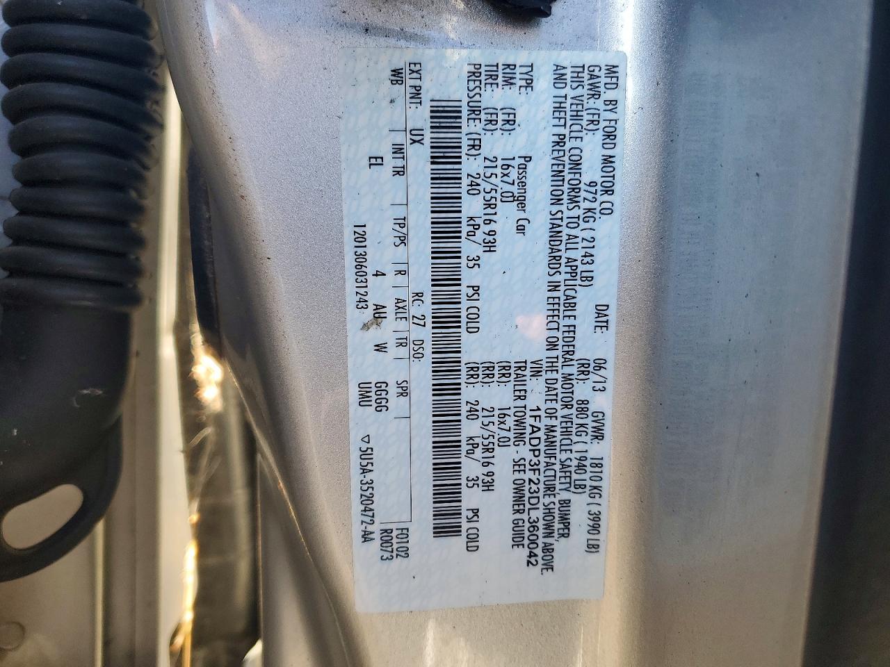 2013 FORD FOCUS SE photo 13