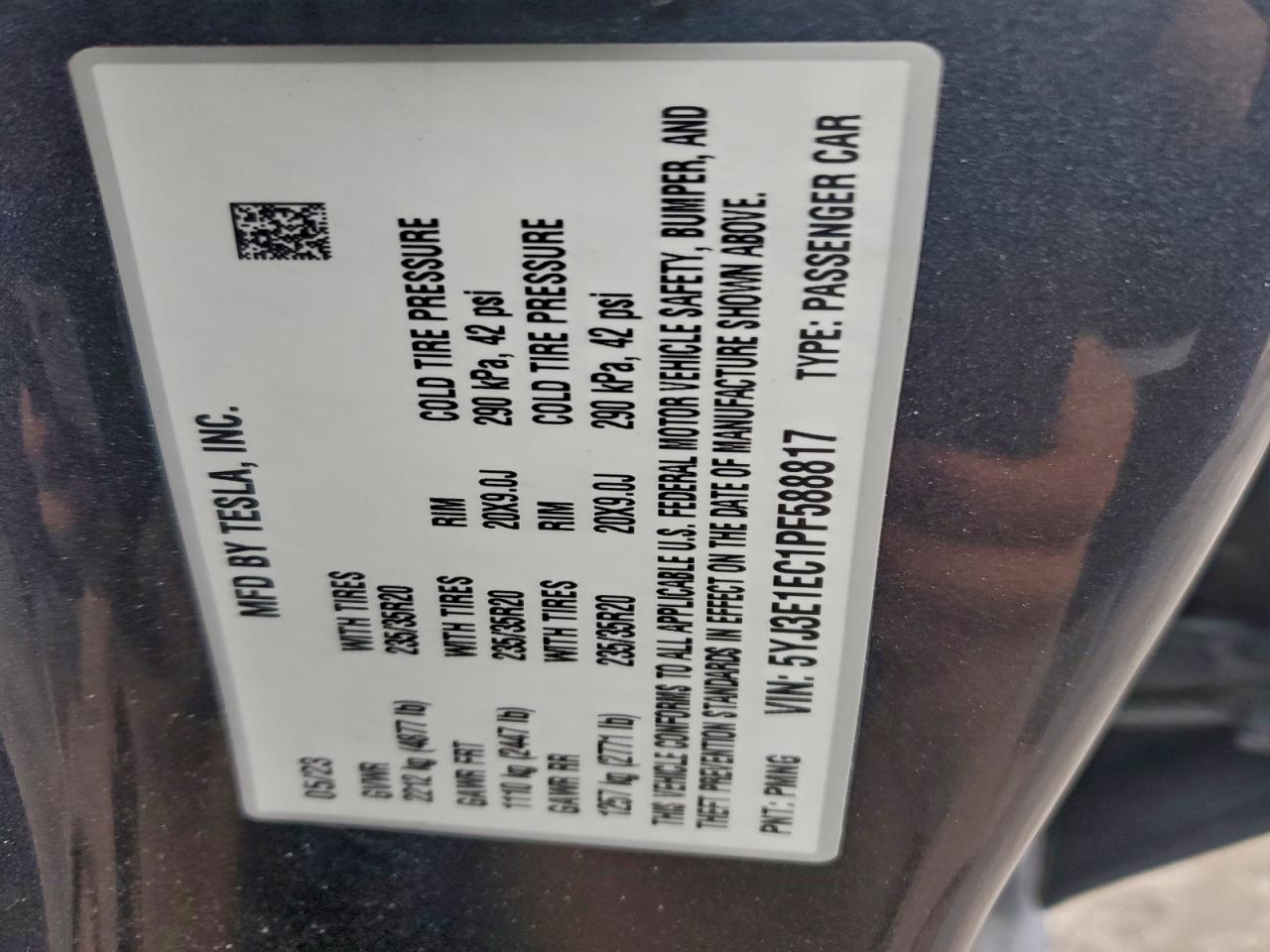 2023 TESLA MODEL 3 photo 12