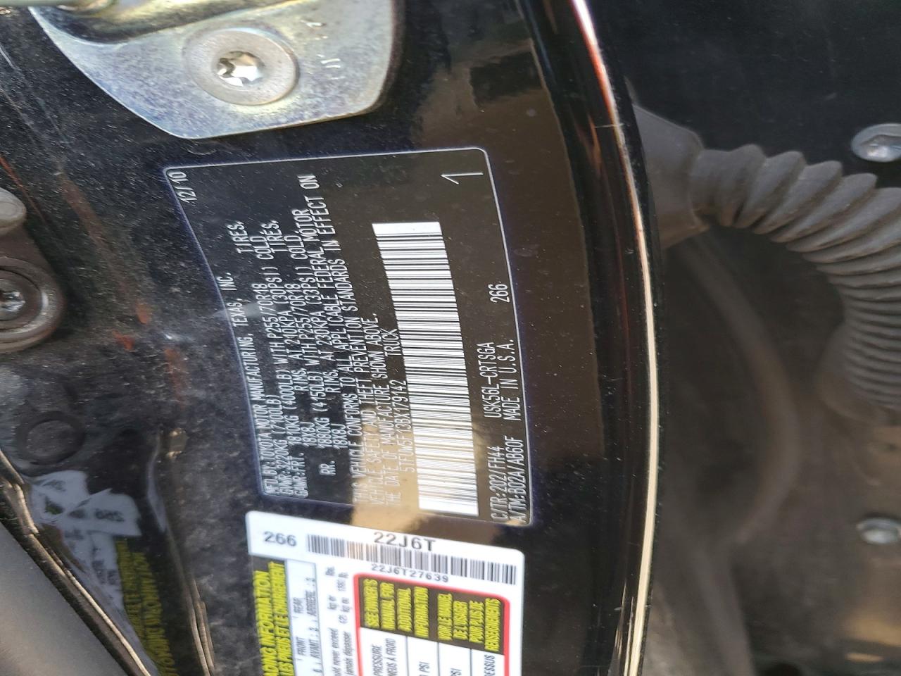 2011 TOYOTA TUNDRA DOUBLE CAB SR5 photo 12