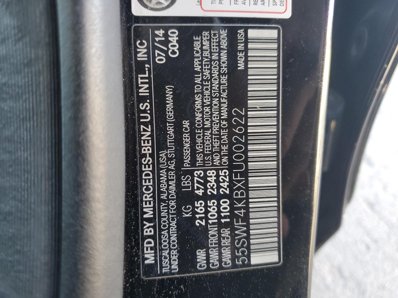 2015 MERCEDES-BENZ C 300 4MATIC photo 12