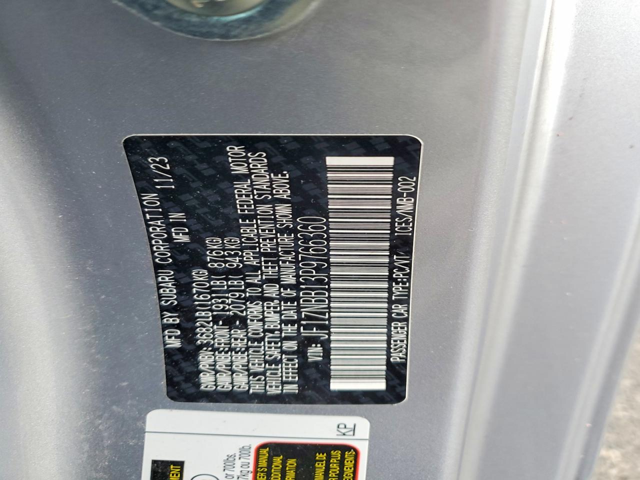 2023 TOYOTA GR 86 photo 12