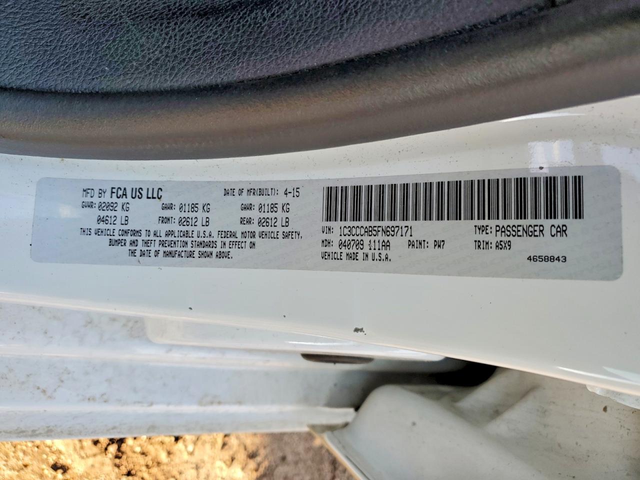 2015 CHRYSLER 200 LIMITED photo 12