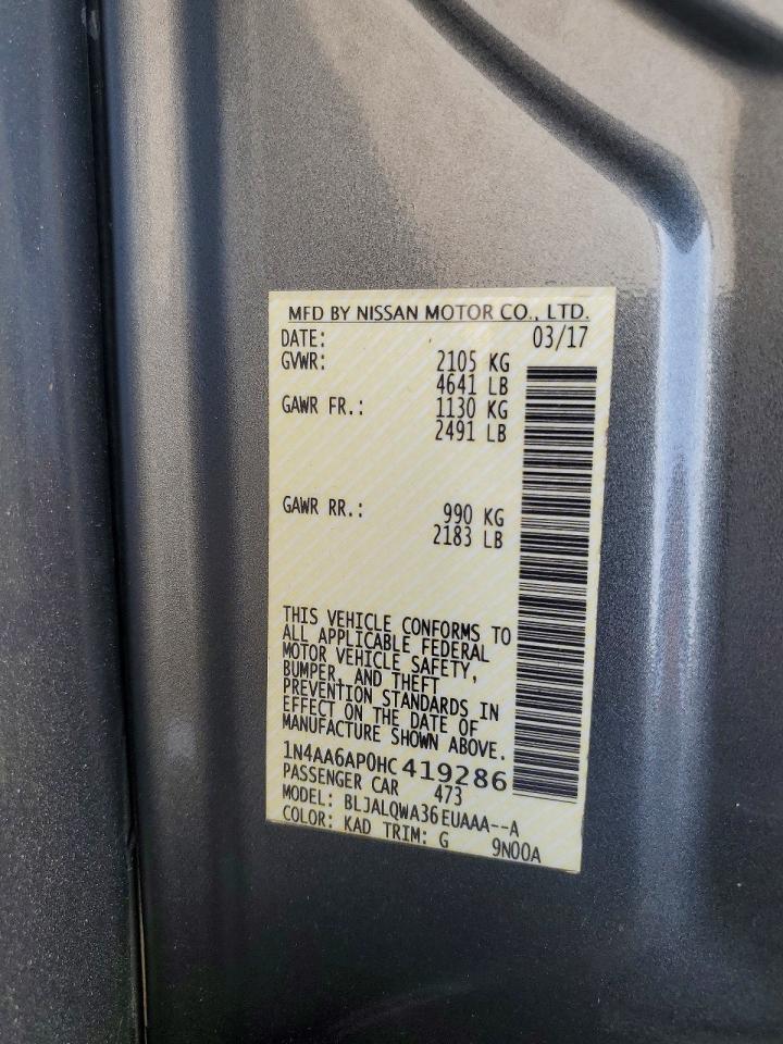 2017 NISSAN MAXIMA 3.5S photo 37