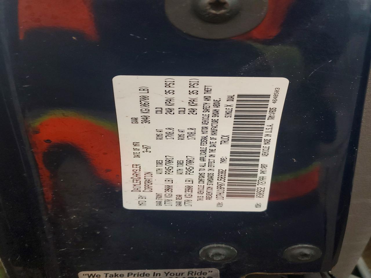 2007 DODGE RAM 1500 ST photo 13