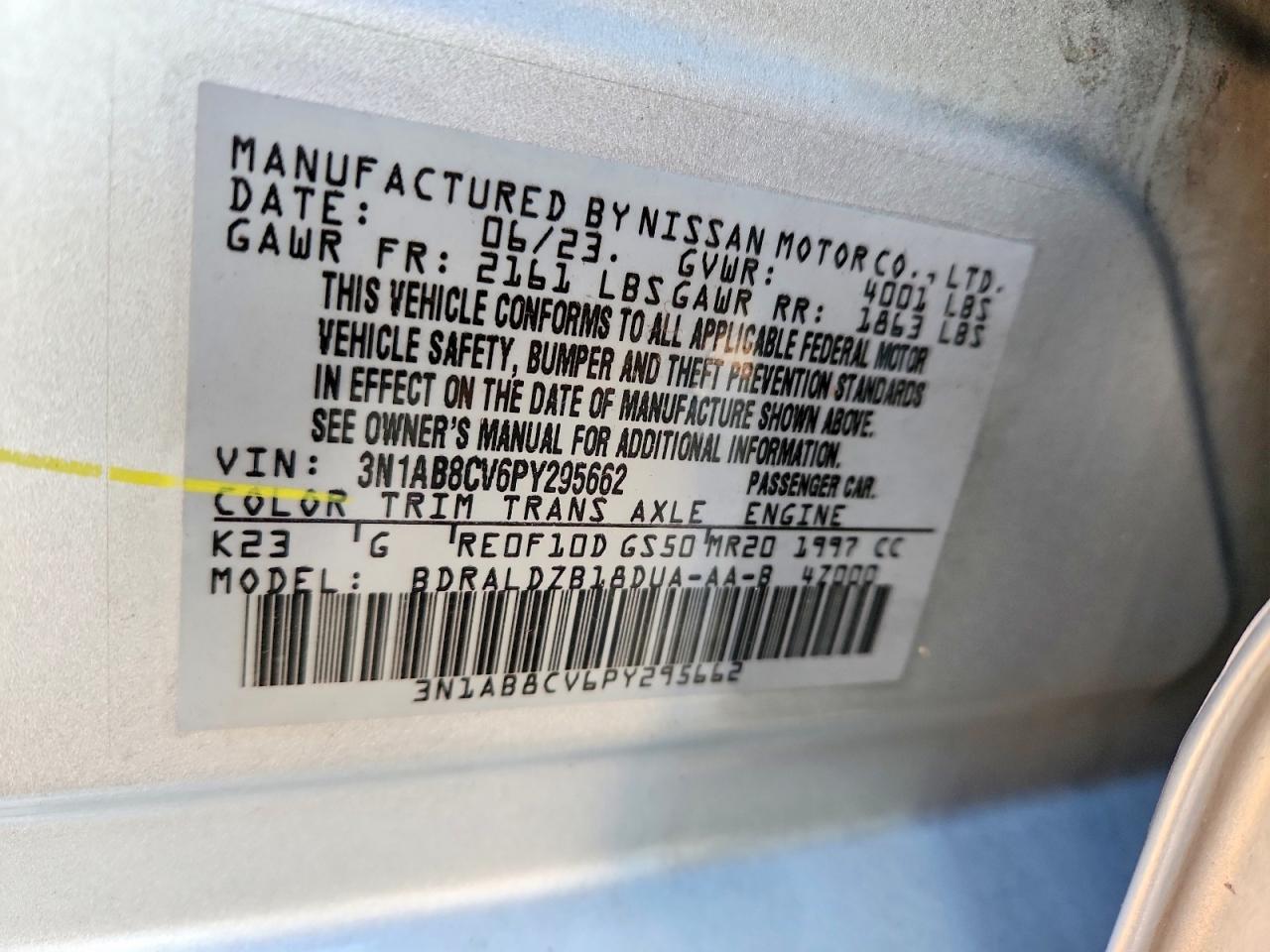 2023 NISSAN SENTRA SV photo 25