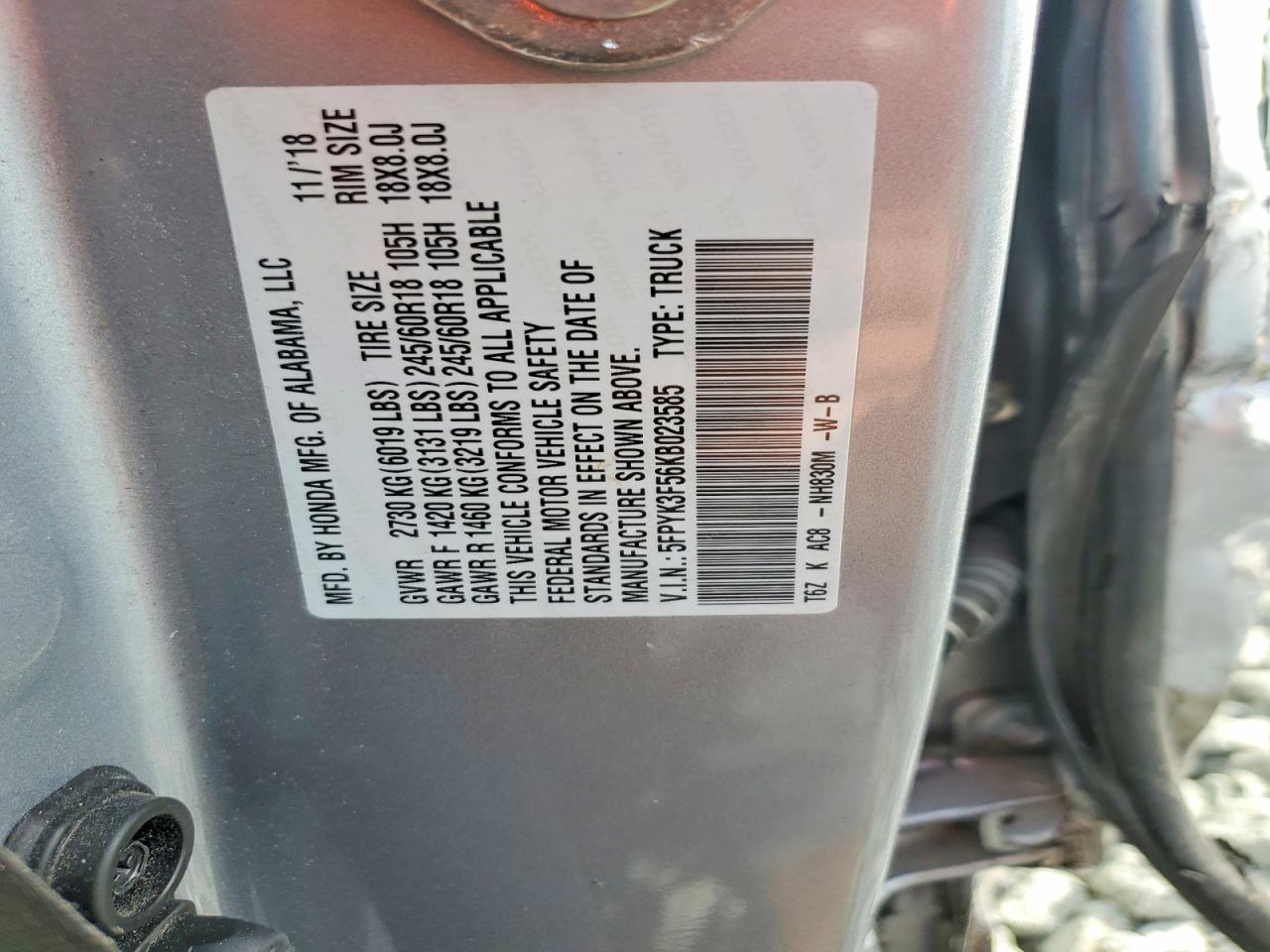 2019 HONDA RIDGELINE RTL photo 34