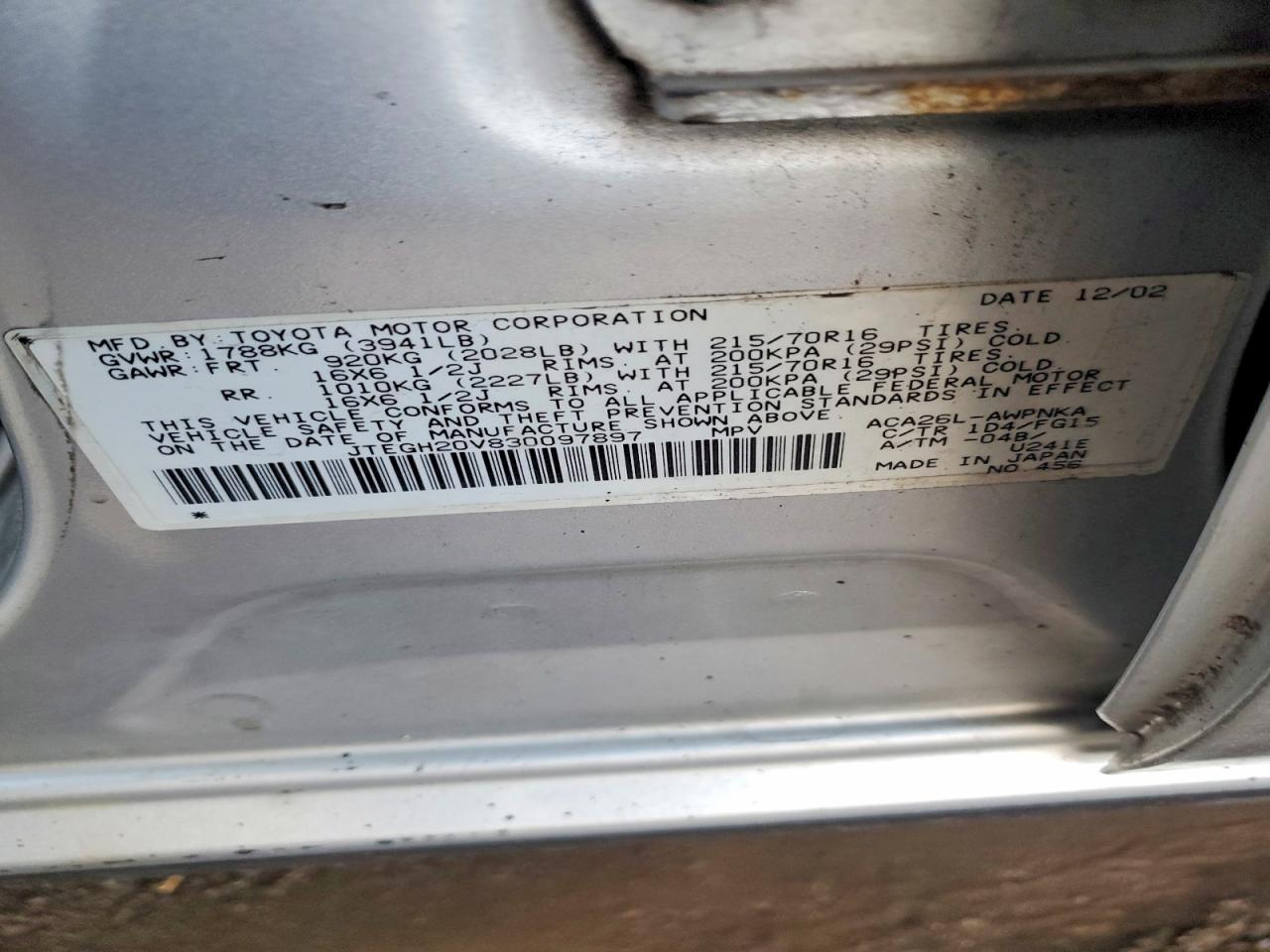 2003 TOYOTA RAV4 photo 12
