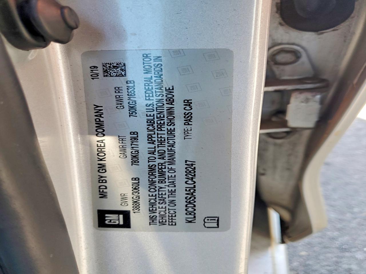 2020 CHEVROLET SPARK 1LT photo 13