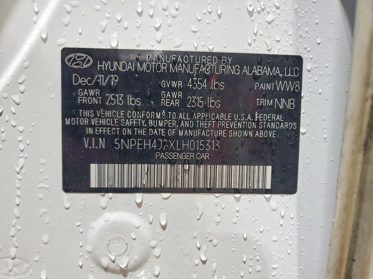 2020 HYUNDAI SONATA LIMITED photo 12