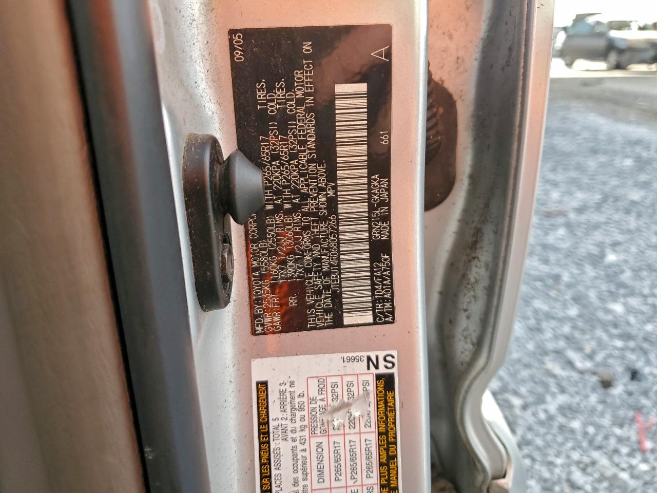 2006 TOYOTA 4RUNNER SR5 photo 12