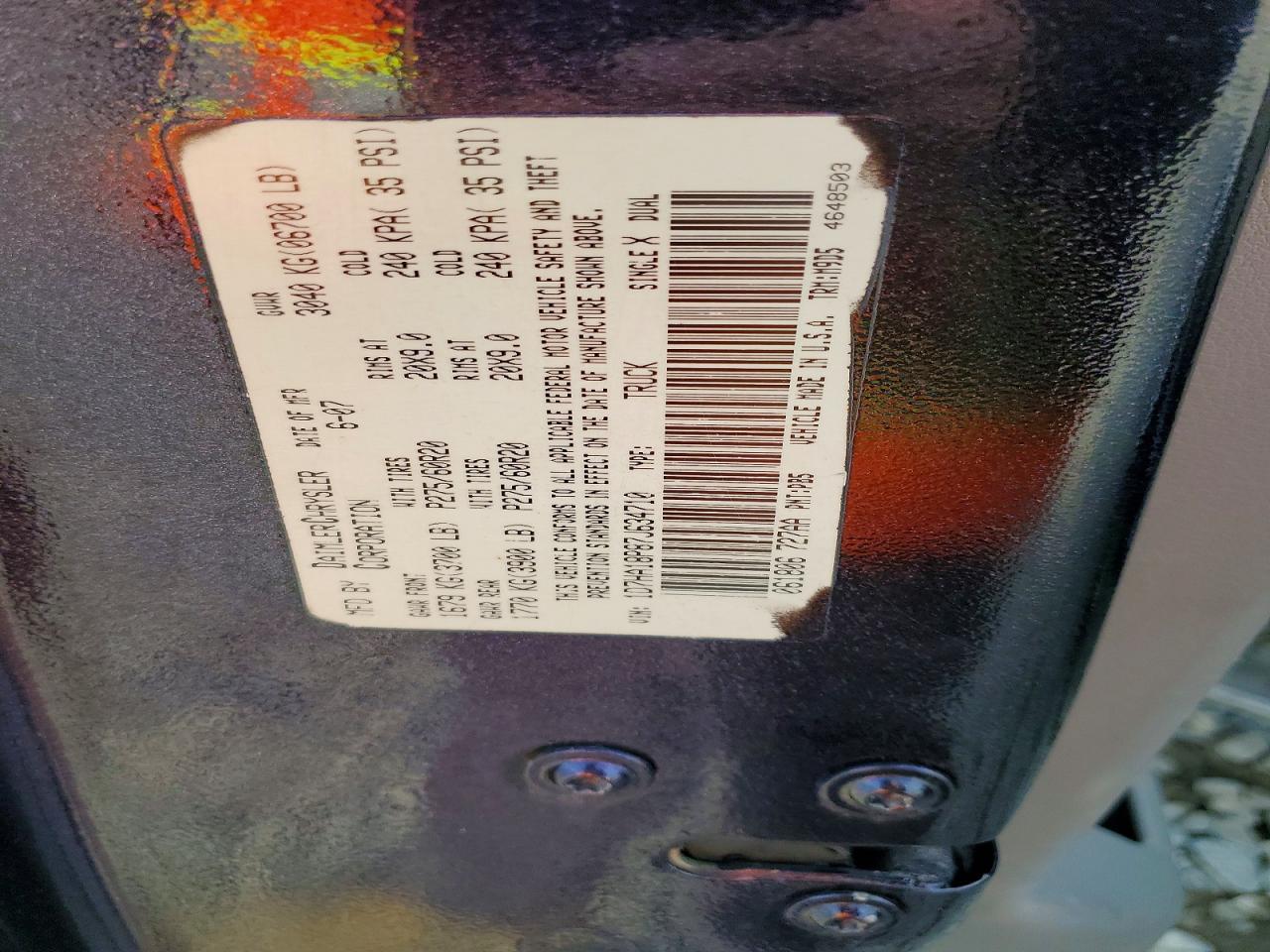 2007 DODGE RAM 1500 ST photo 13