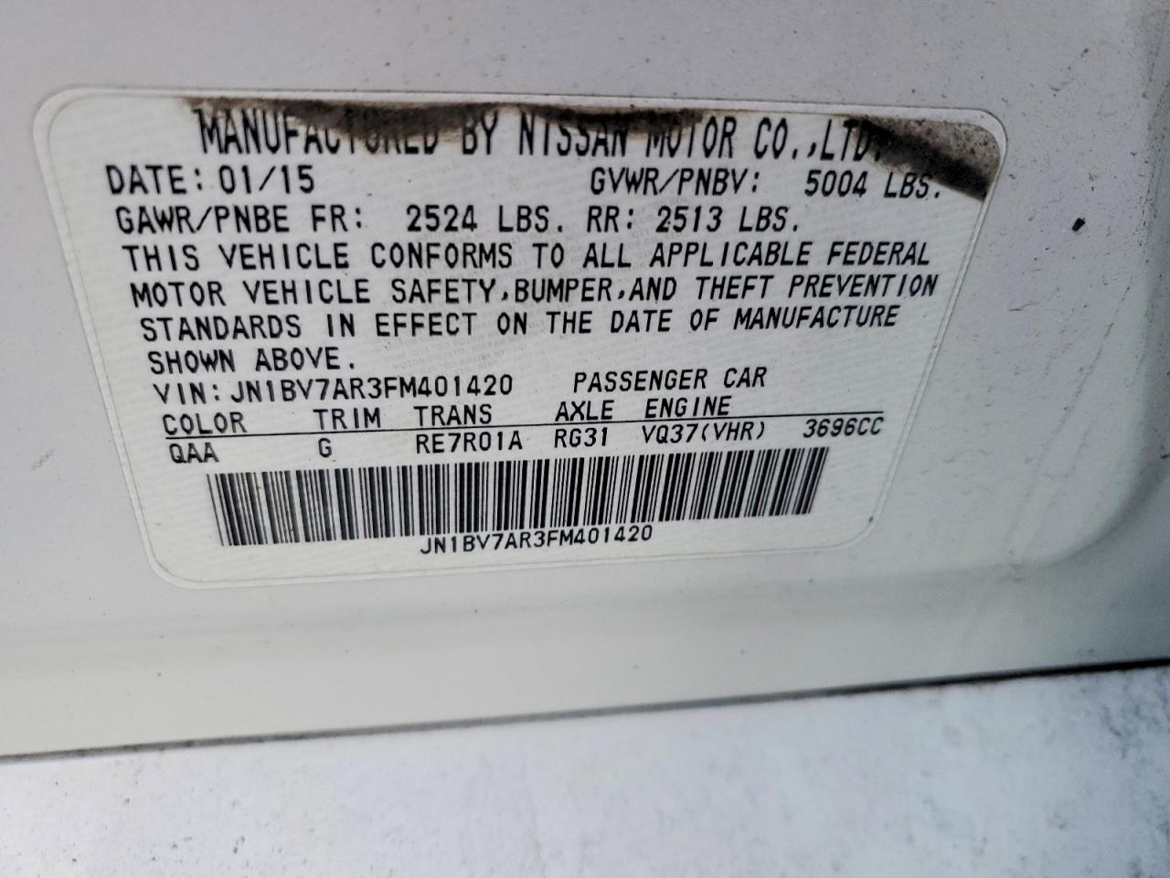 2015 INFINITI Q50 BASE photo 23