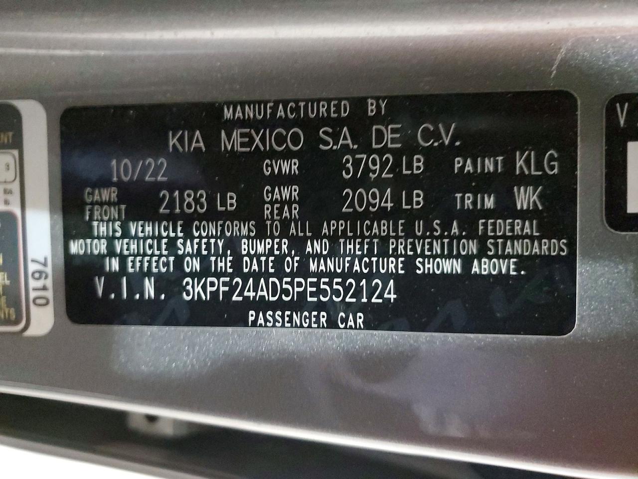 2023 KIA FORTE LX photo 25