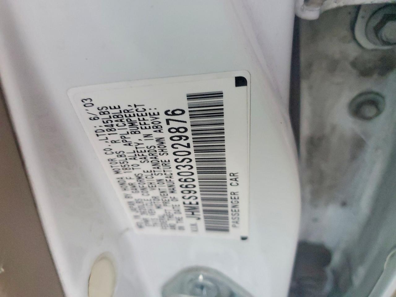 2003 HONDA CIVIC HYBRID photo 23