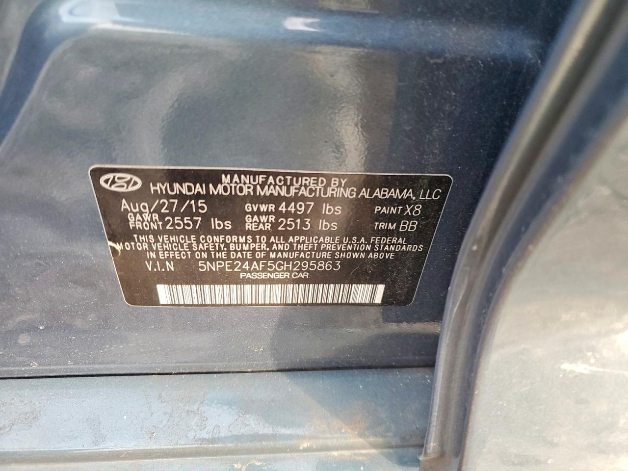 2016 HYUNDAI SONATA SE photo 12