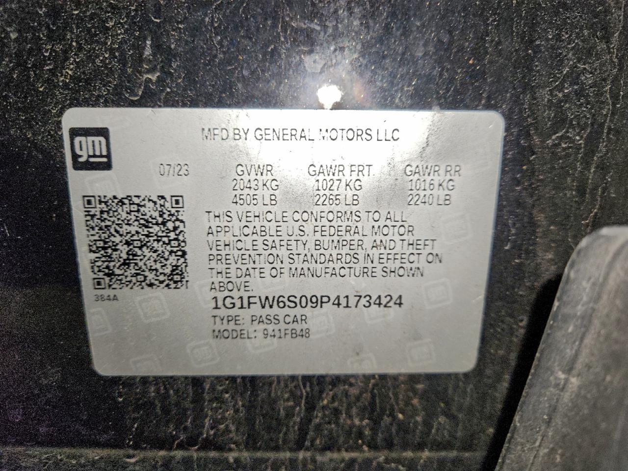 2023 CHEVROLET BOLT EV 1LT photo 12