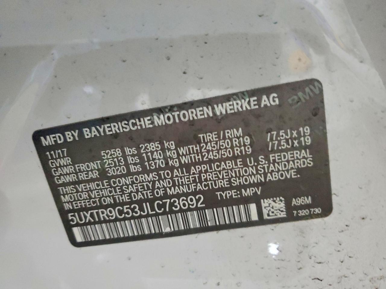 2018 BMW X3 XDRIVE30I photo 25