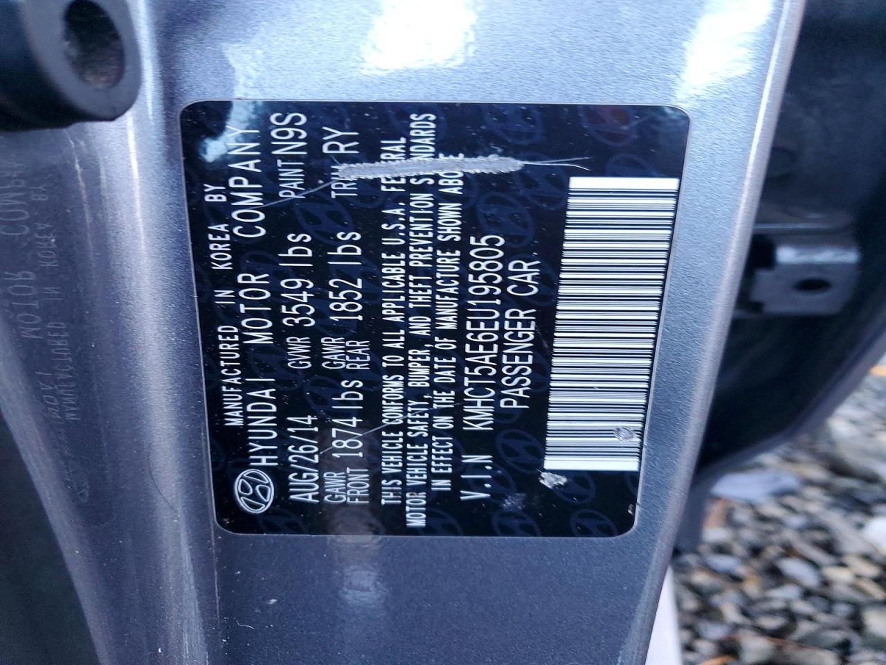 2014 HYUNDAI ACCENT GLS photo 12
