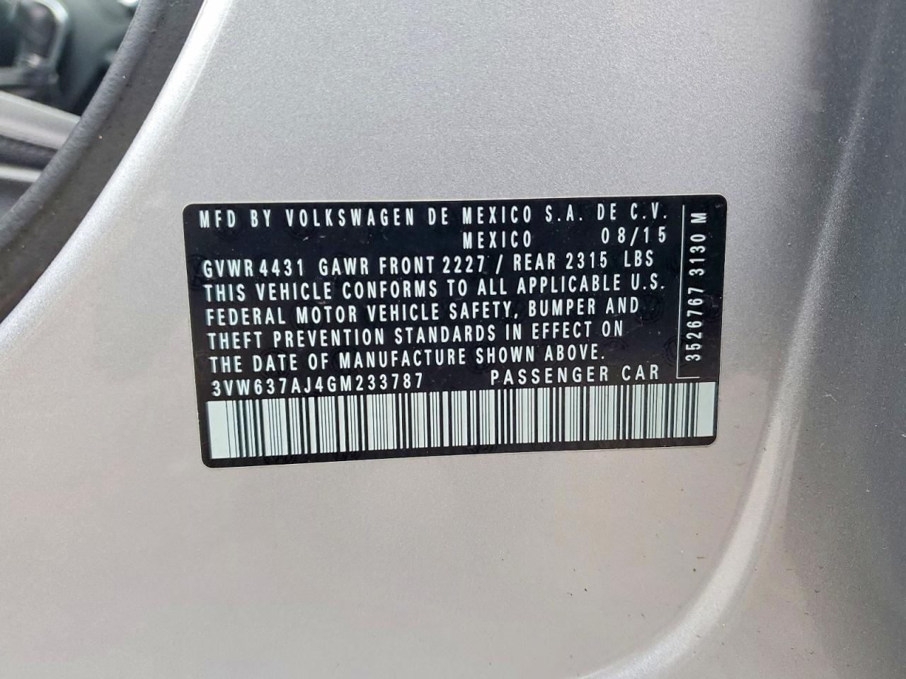 2016 VOLKSWAGEN JETTA HYBRID photo 12