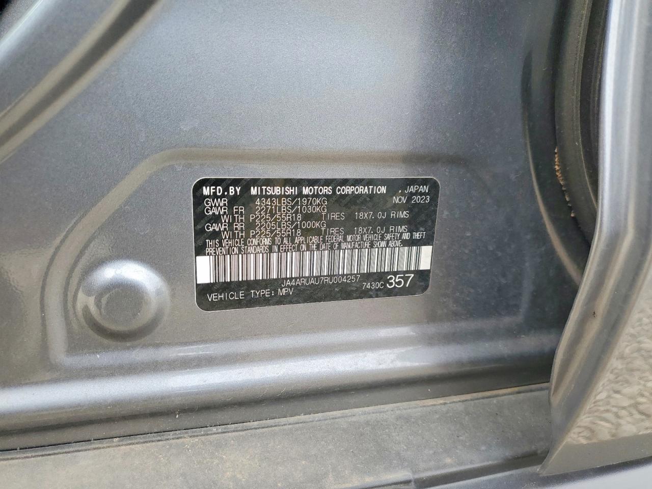2024 MITSUBISHI OUTLANDER SPORT S/SE photo 13