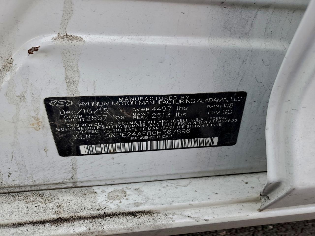 2016 HYUNDAI SONATA SE photo 12
