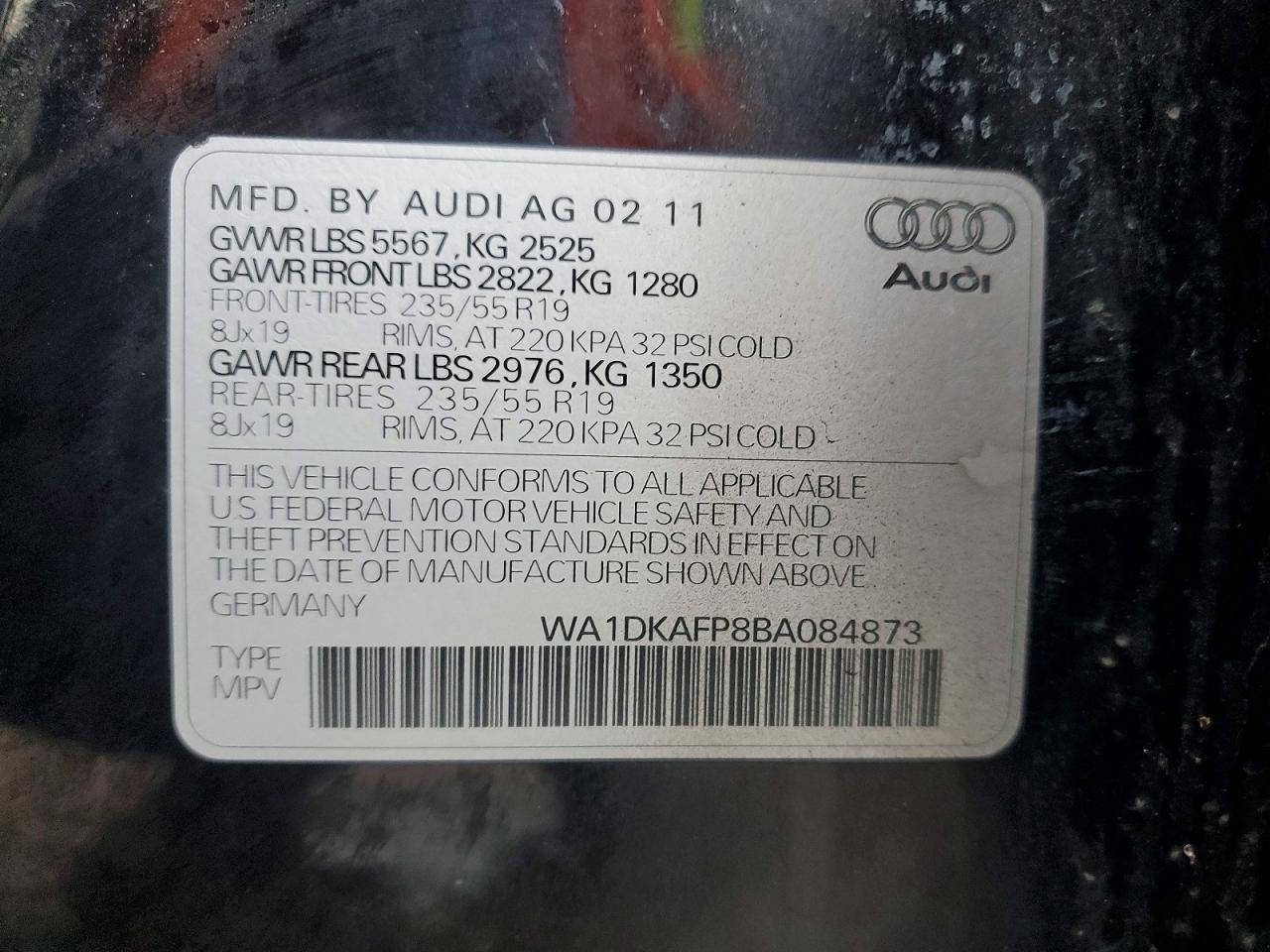2011 AUDI Q5 PREMIUM PLUS photo 13