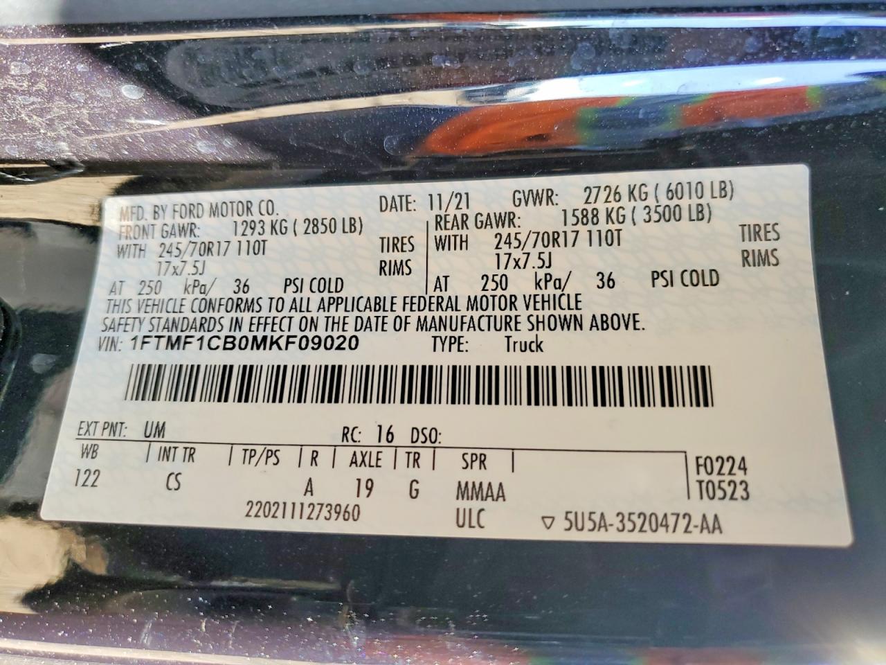 2021 FORD F150 photo 23