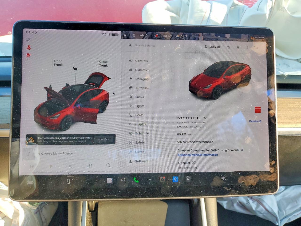 2021 TESLA MODEL Y photo 9
