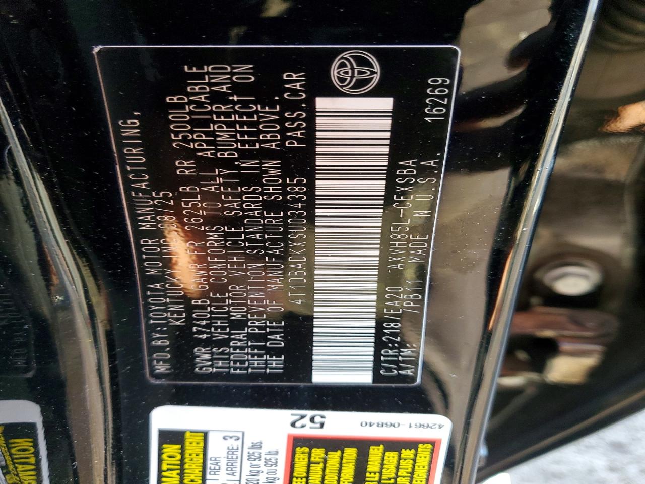 2025 TOYOTA CAMRY XSE photo 12