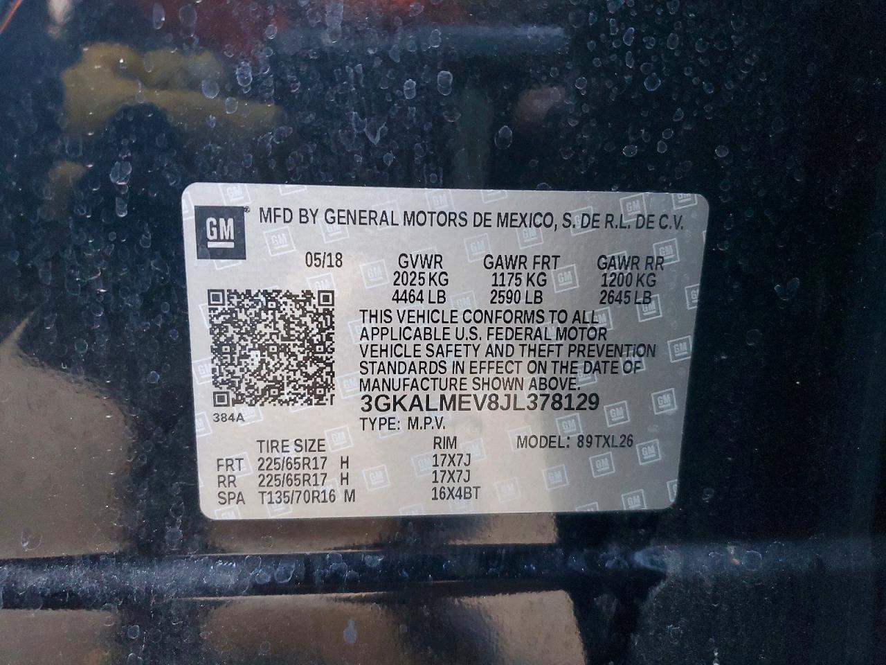 2018 GMC TERRAIN SLE photo 13
