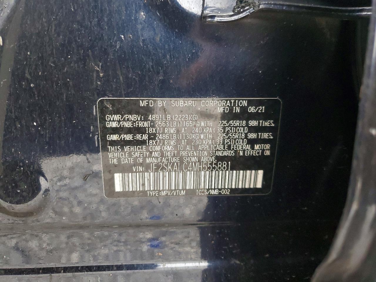 2021 SUBARU FORESTER SPORT photo 13