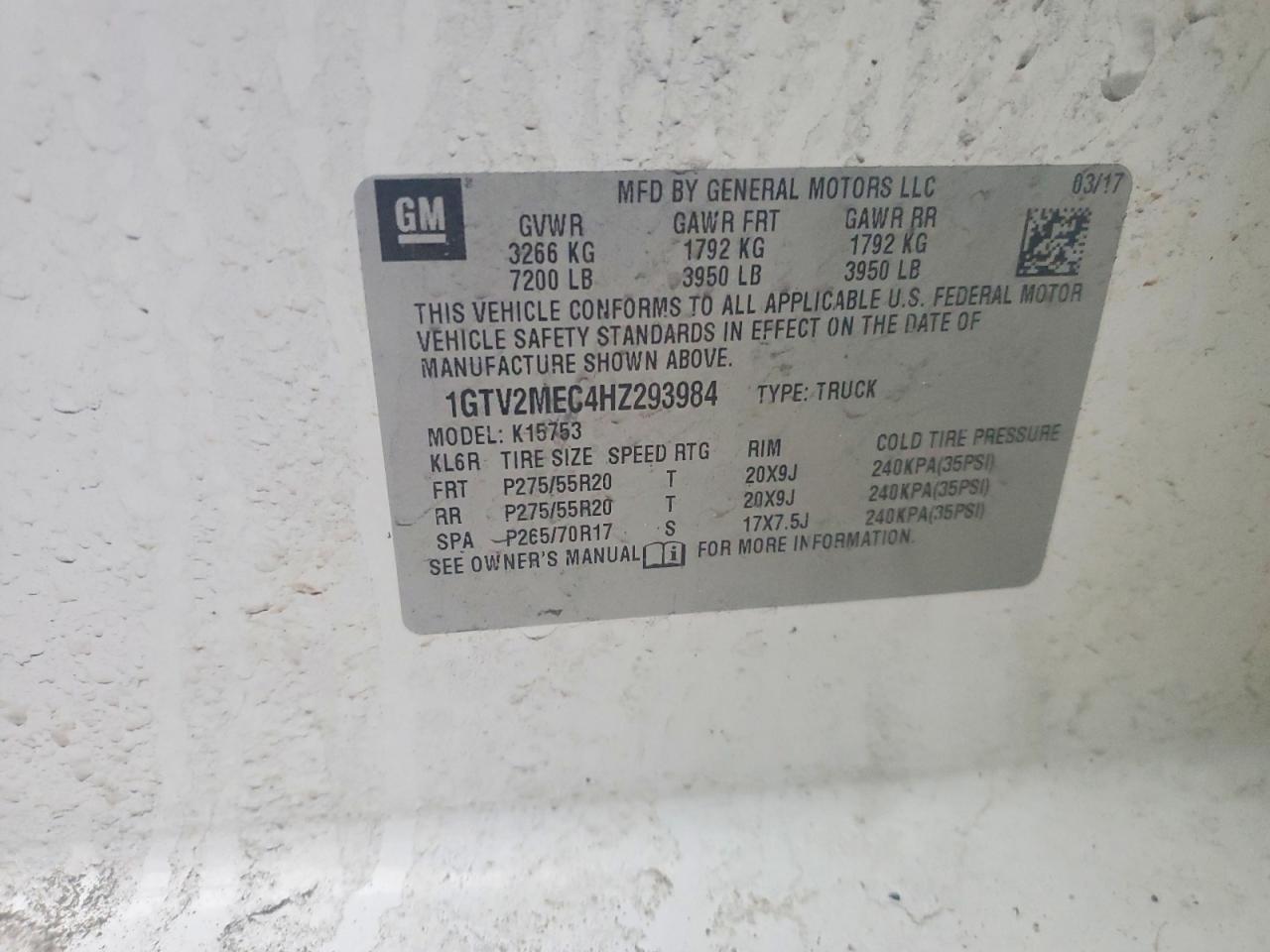 2017 GMC SIERRA K1500 SLE photo 12