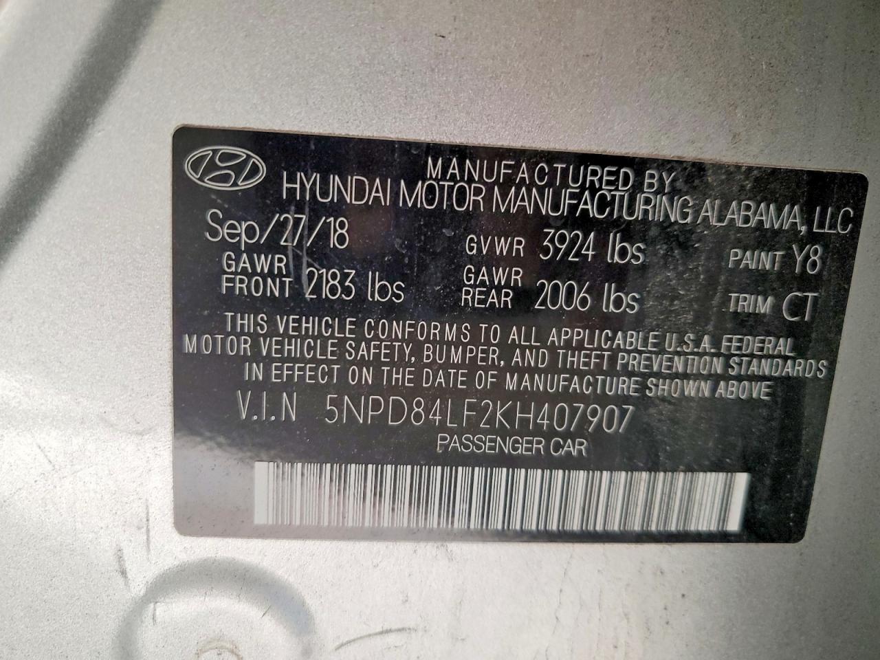 2019 HYUNDAI ELANTRA SEL photo 12