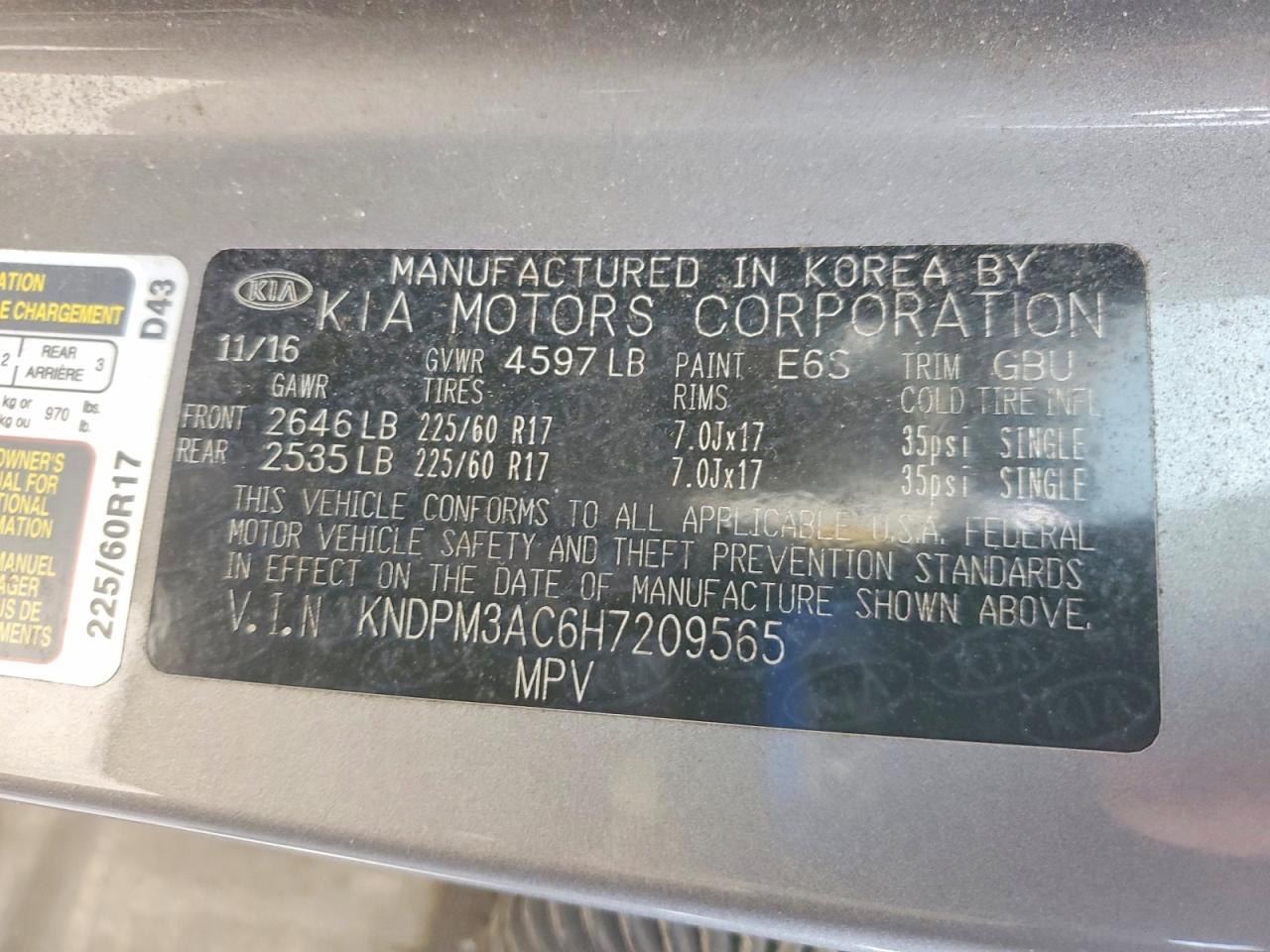 2017 KIA SPORTAGE LX photo 14