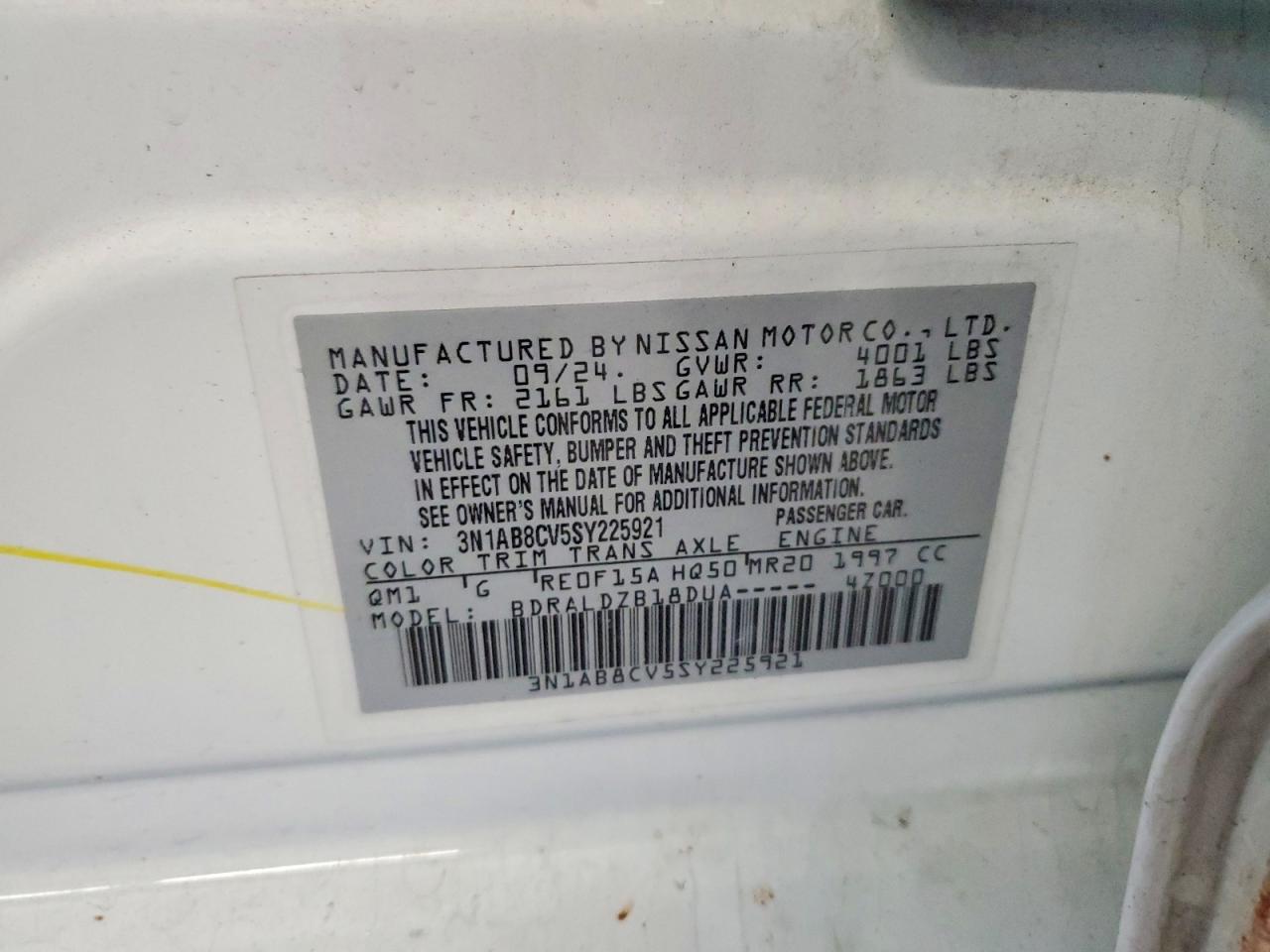 2025 NISSAN SENTRA SV photo 12