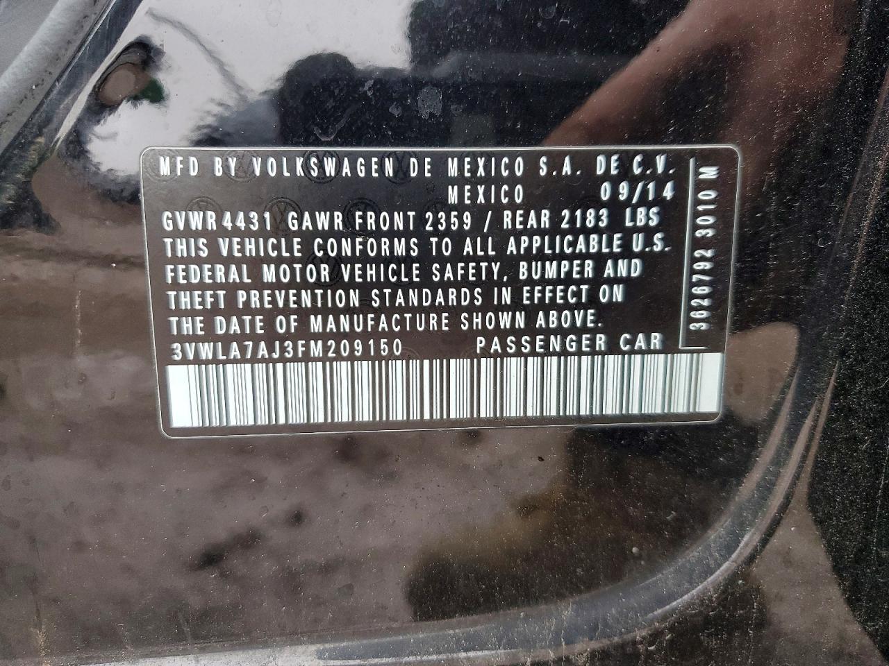 2015 VOLKSWAGEN JETTA TDI photo 12