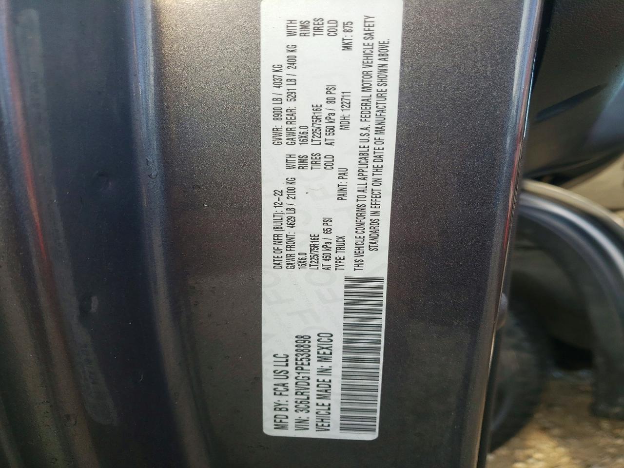 2023 RAM PROMASTER 2500 DELIVERY VAN photo 13