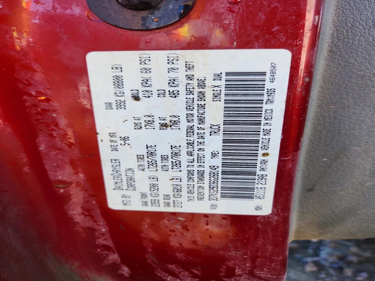 2006 DODGE RAM 2500 photo 12